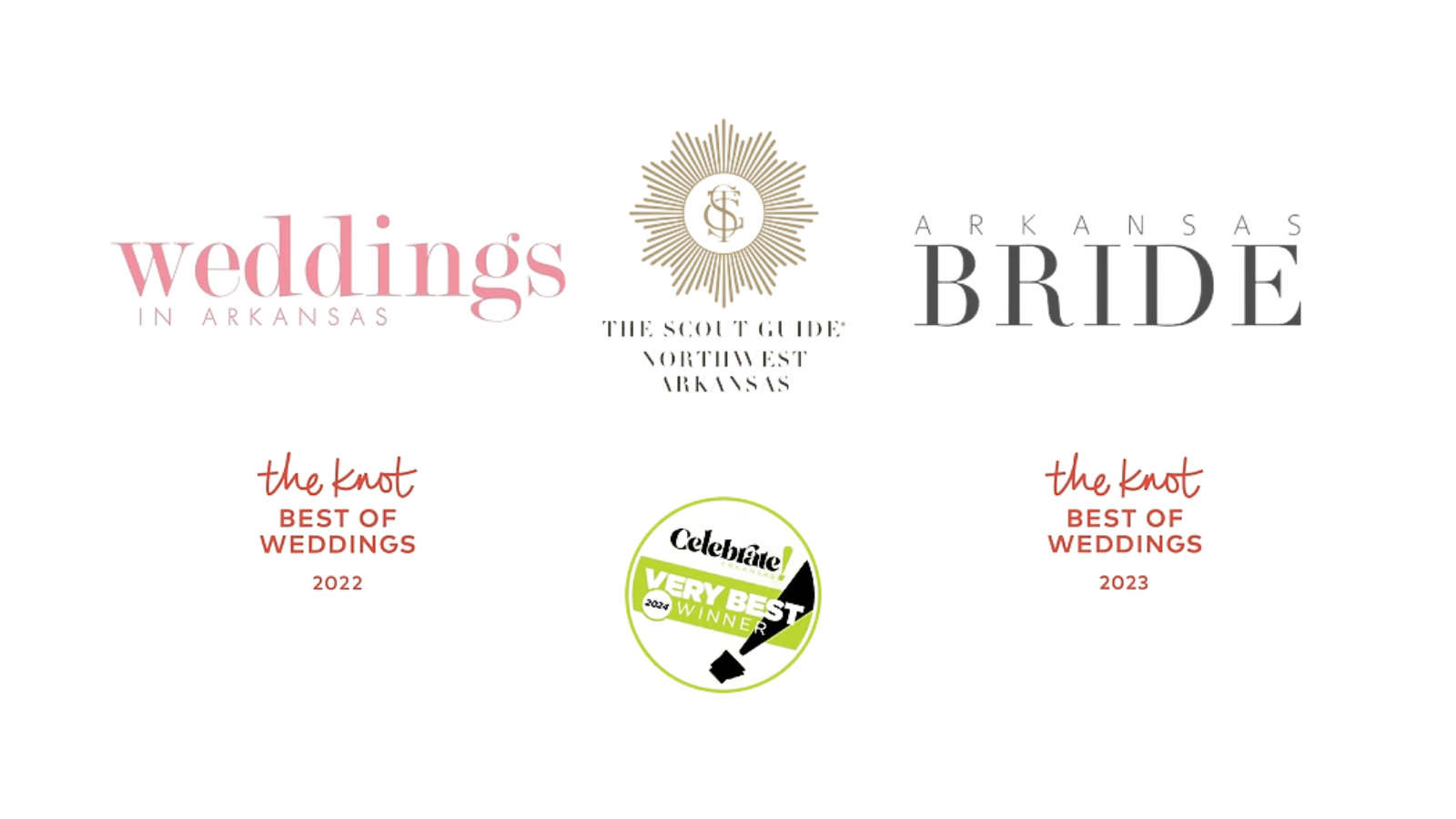 Weddings in Arkansas, The Scout Guide Northwest Arkansas, Arkansas Bride, The Knot Best Of Weddings, Celebrate Arkansas Winner